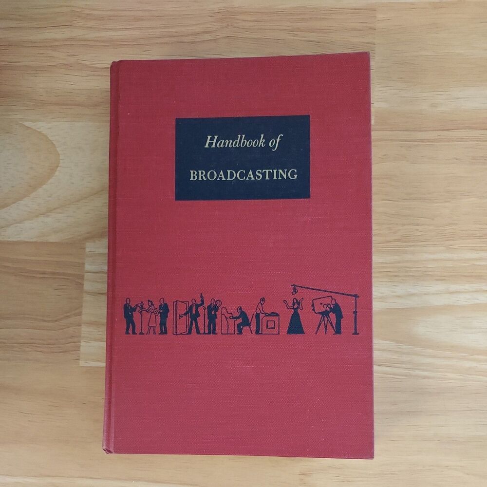 Handbook of Broadcasting Abbot and Rider 1957 Hardcover Vintage Book 4th Edition